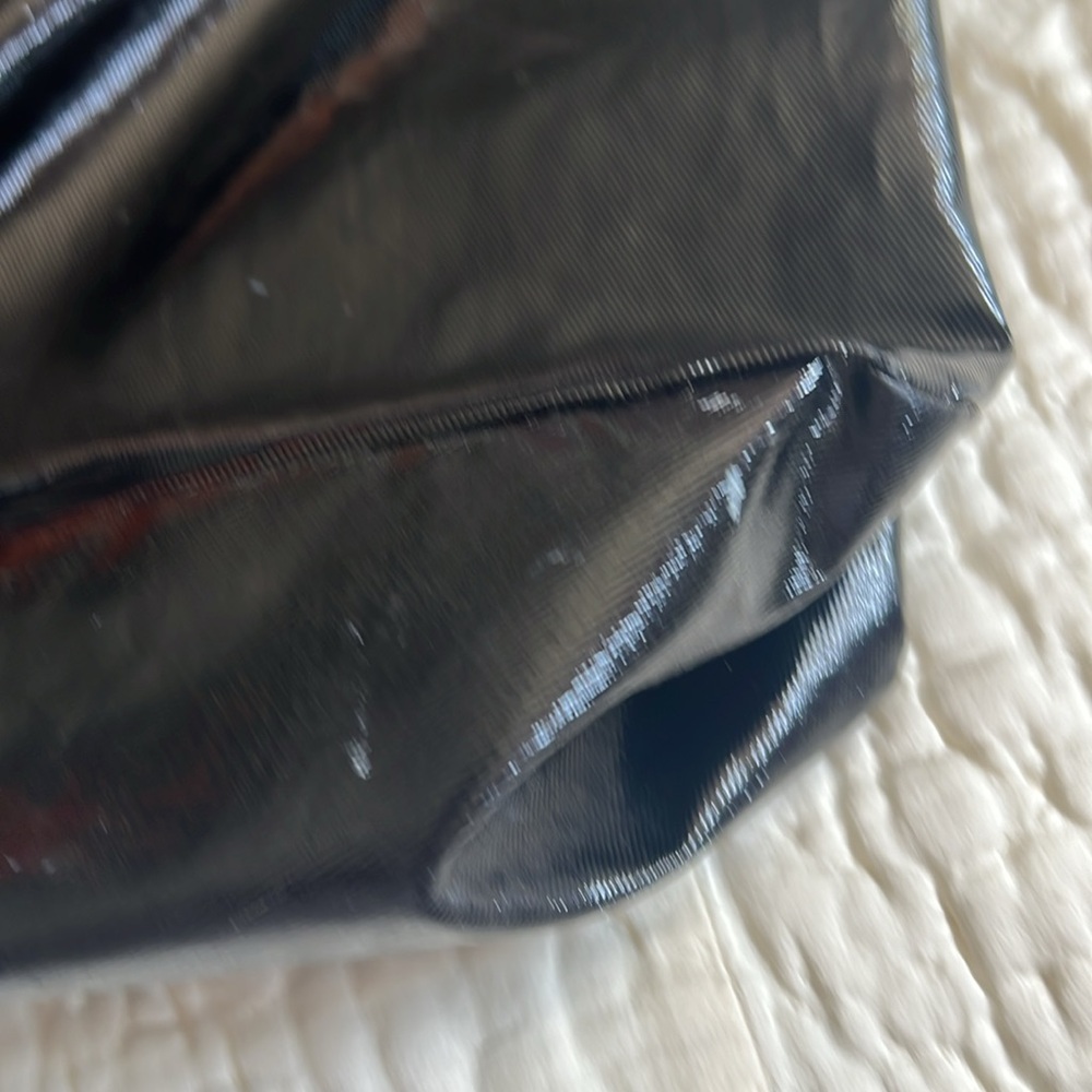 Vintage Gucci Hobo Horsebit Shoulder Bag Black Patent/leather Gold tone - Picture 8 of 14